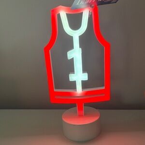 Red and White Neon Jersey Light